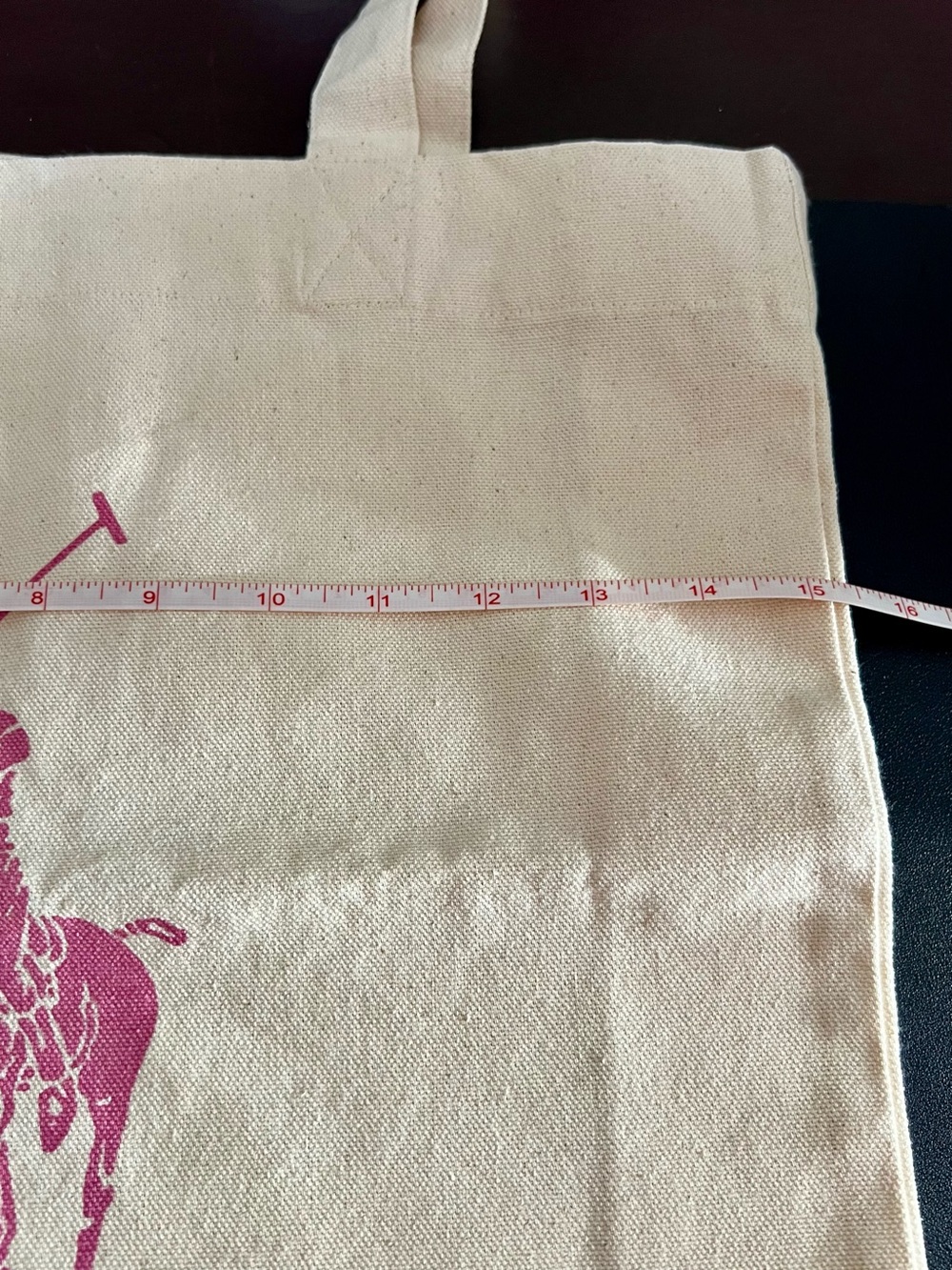 POLO RALPH LAUREN Pink Pony 100% Organic Cotton Shopper Tote Bag - Picture 6 of 7